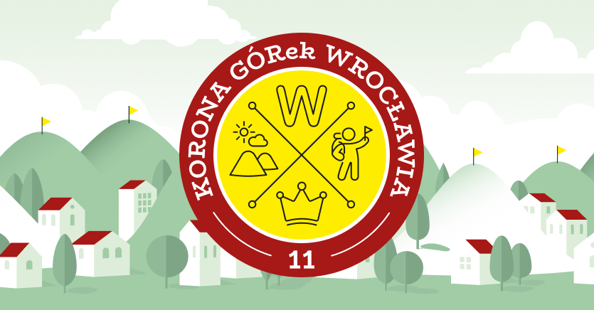 Grafika ilustracyjna "Korona GÓRek Wrocławia".