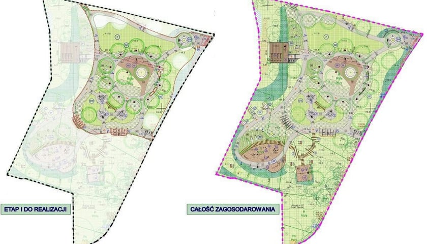 <p>Mapa etap&oacute;w Parku Literackiego na Złotnikach</p>