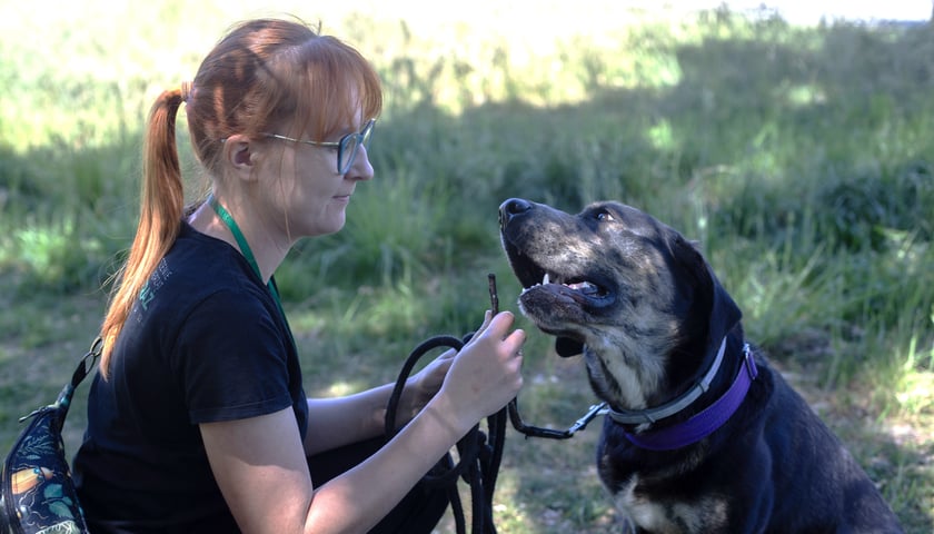 Natalia Rakocz-Tetla i pies Bruno