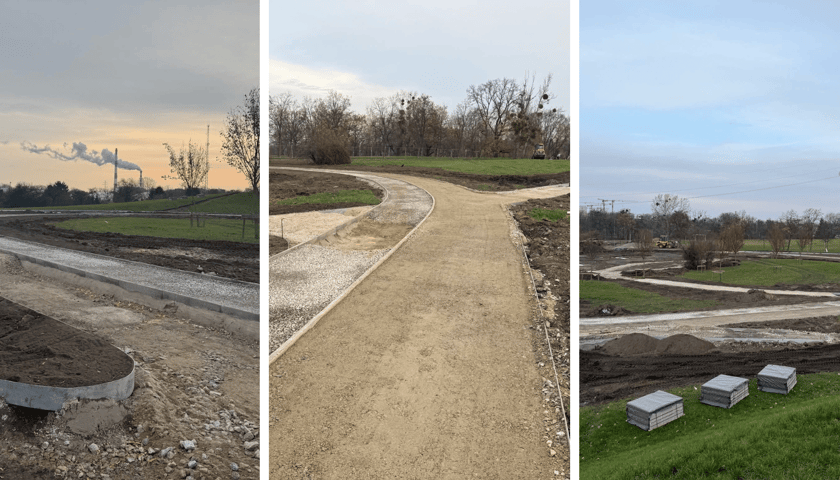 Prace na Górce Szczepińskiej we Wrocławiu