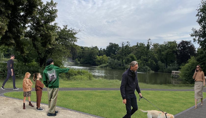 Ścieżki w Parku Południowym po remoncie - wizualizacje