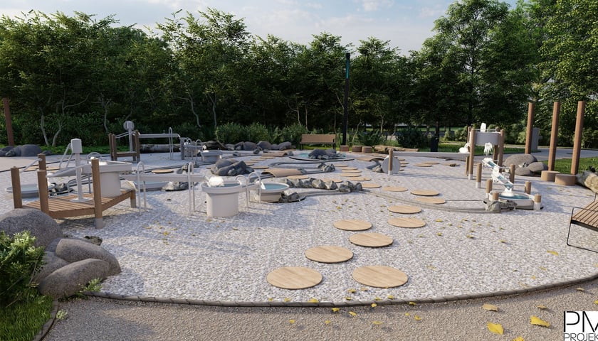 Park na Kępie Mieszczańskiej - wizualizacja