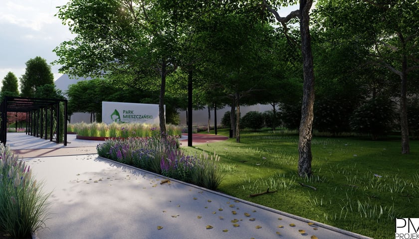 Park na Kępie Mieszczańskiej - wizualizacja