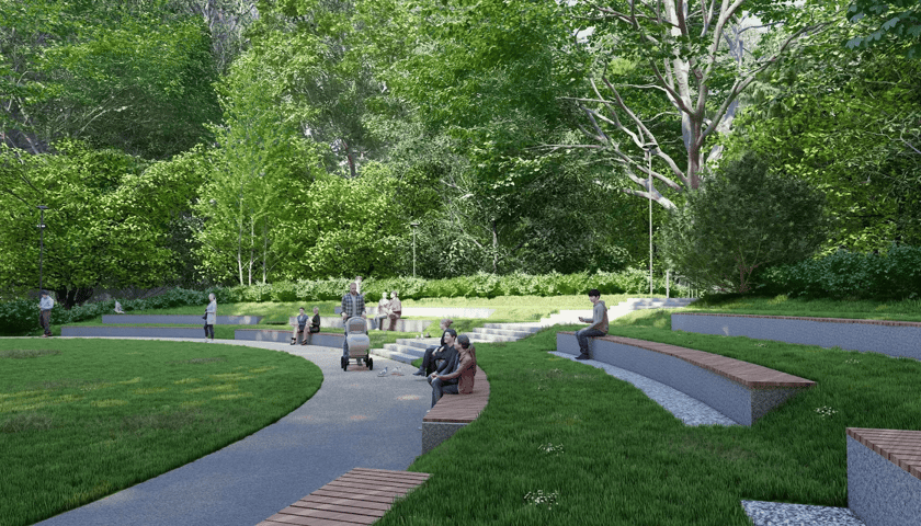 Rewitalizacja części Parku Szczytnickiego - wizualizacja