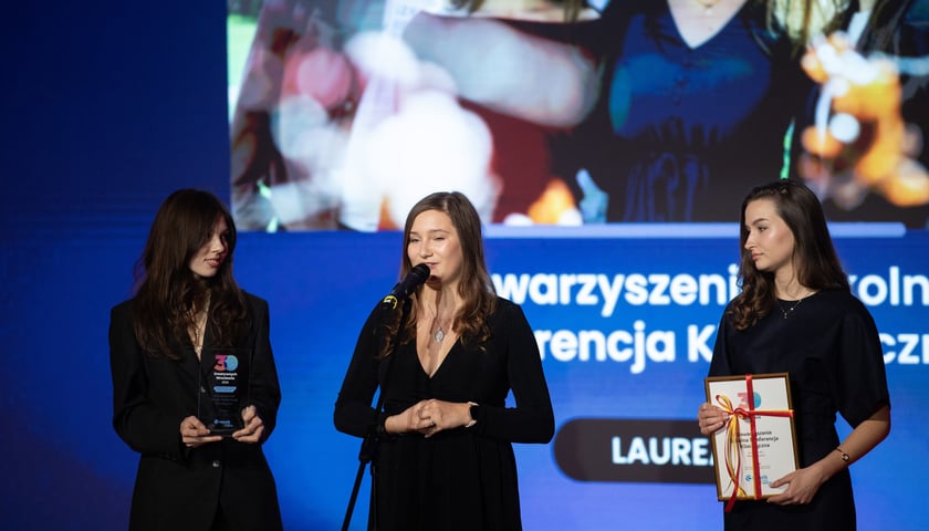 <p>Przedstawicielki Szkolnej Konferencji Klimatycznej</p>