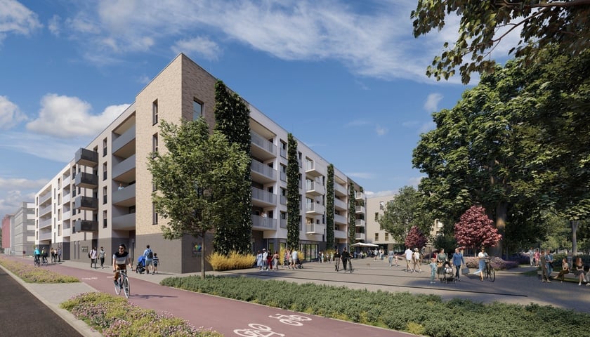 Wizualizacja TBS-u Wrocław na Brochowie