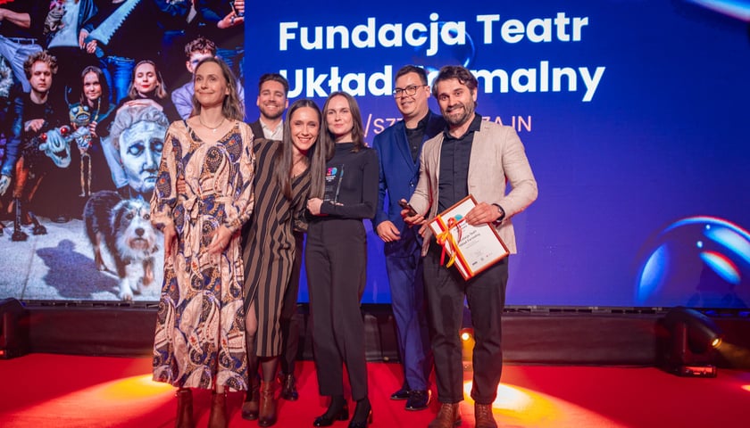 Gala 30 Kreatywnych Wrocławia 2026 we Wrocławskim Centrum Kongresowym. Przedstawiciele Teatru Układ Formalny