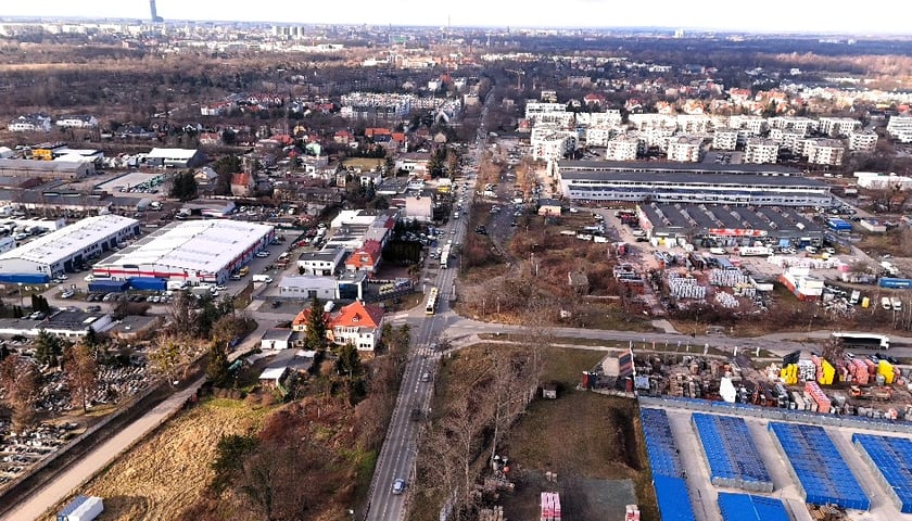 Ulica Opolska z lotu ptaka