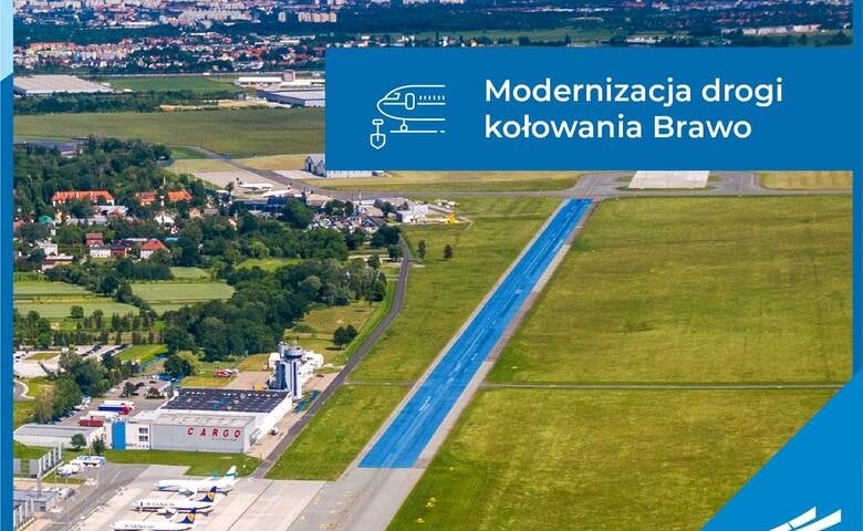 Plansza pokazująca element trwającej przebudowy