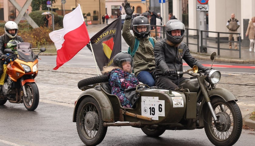 Kawalkada motocykli z okazji Święta Niepodległości we Wrocławiu, 11 listopada 2025