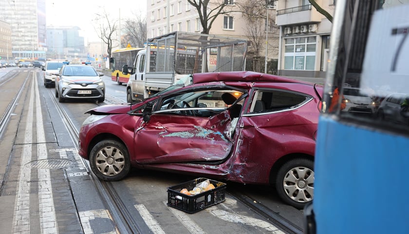 Wypadek na ul. Piłsudskiego - 3 grudnia 2025