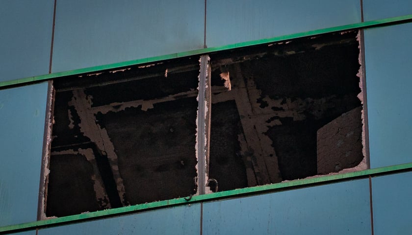 <p>Pożar w hotelu Plaza przy ul. Drobnera</p>