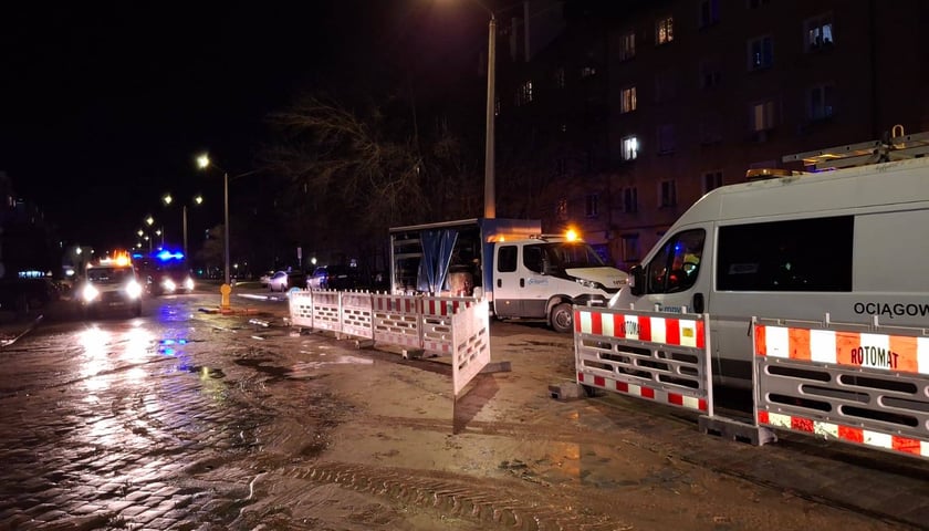 Awaria wodociągowa na Gajowickiej