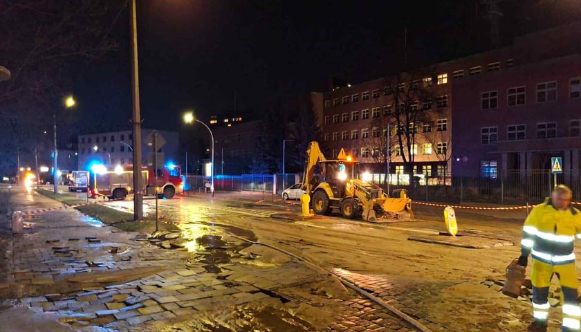 Awaria wodociągowa na Gajowickiej