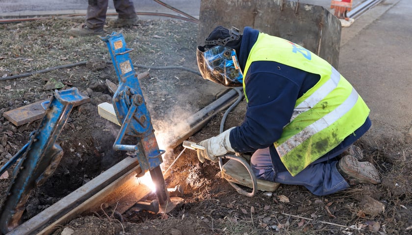 Awaria torowiska na ul. Legnickiej. Wrocław, 22.01.2026