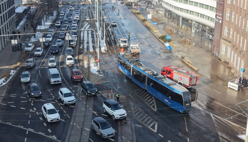 Awaria magistrali w centrum Wrocławia - 19 lutego