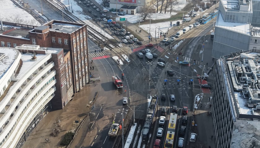 Awaria magistrali w centrum Wrocławia - 19 lutego