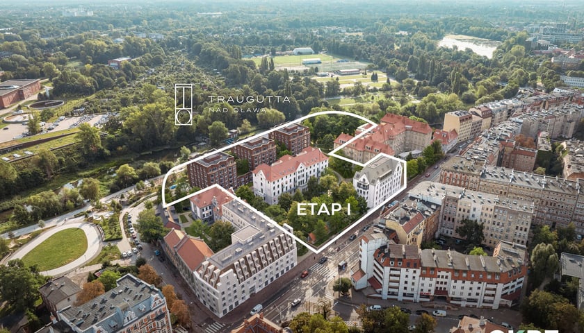 <p>Wizualizacja budynk&oacute;w w etapie pierwszym</p>