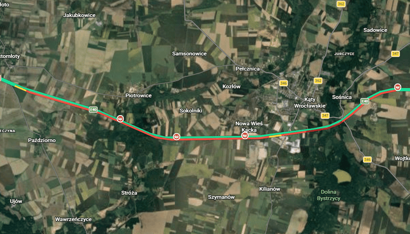 <p>Utrudnienia na A4 w stronę Wrocławia, 23.05.2026, stan na godz. 12.10.</p>