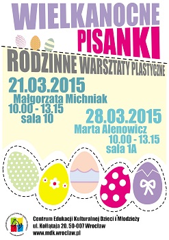 Rodzinne Warsztaty Plastyczne WIELKANOCNA PISANKA w CEKDiM
