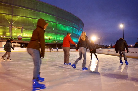 Otwarcie lodowiska na Stadionie Wrocław
