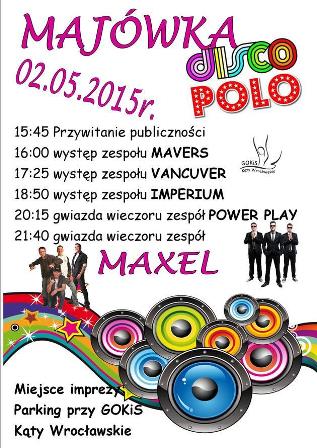 Majówka Disco Polo w Kątach Wrocławskich 