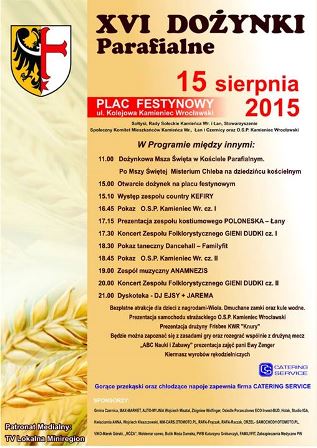 Dożynki parafialne w Kamieńcu Wrocławskim