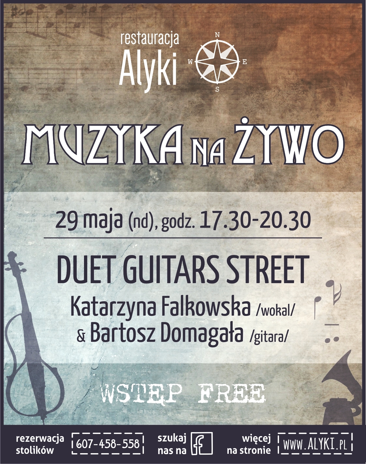 Duet Guitars Street w restauracji Alyki Sky Tower