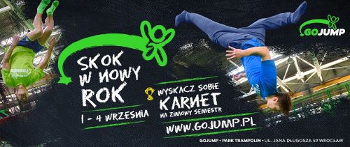 Rozpoczęcie szkoły w Parku Trampolin GOjump czyli Skok w nowy rok