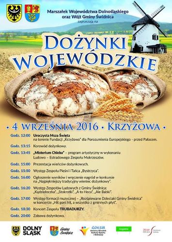 Dożynki wojewódzkie w Krzyżowej