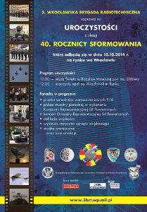 40-lecie sformowania 3. Wrocławskiej Brygady Radiotechnicznej, przelot f-16