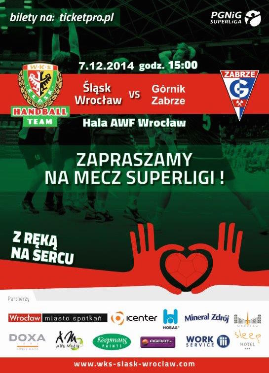 Mecz ekstraklasy piłkarzy ręcznych - Śląsk Wrocław - Górnik Zabrze