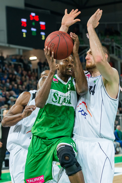 Mecz ekstraklasy koszykarzy - Śląsk Wrocław - Wikana Start Lublin