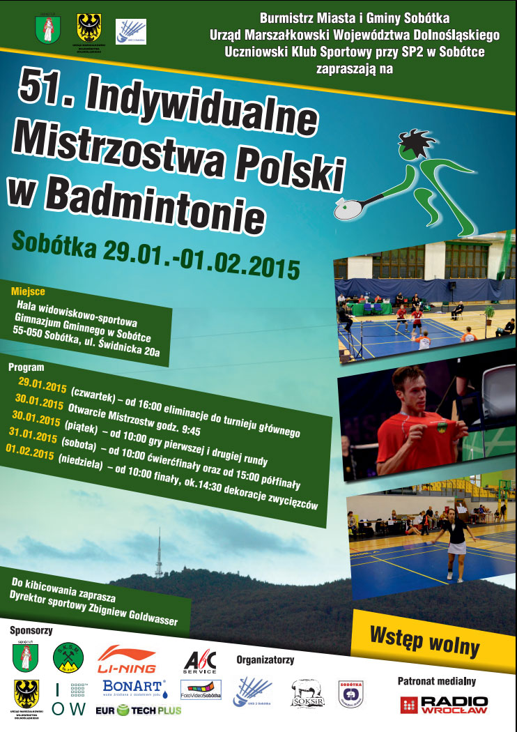 Mistrzostwa Polski w badmintonie w Sobótce