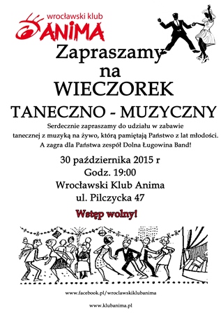 Wieczorek taneczno-muzyczny w klubie Anima