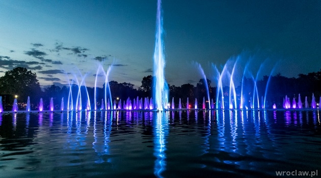 Wrocławska fontanna multimedialna – pokazy specjalne