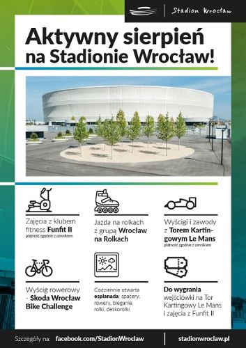Aktywny sierpień na Stadionie Wrocław