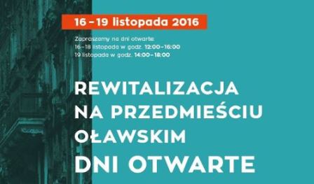 Rewitalizacja na Przedmieściu Oławskim – dni otwarte