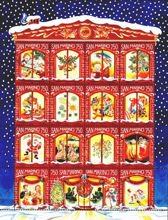 Wokół Bożego Narodzenia na znaczkach pocztowych