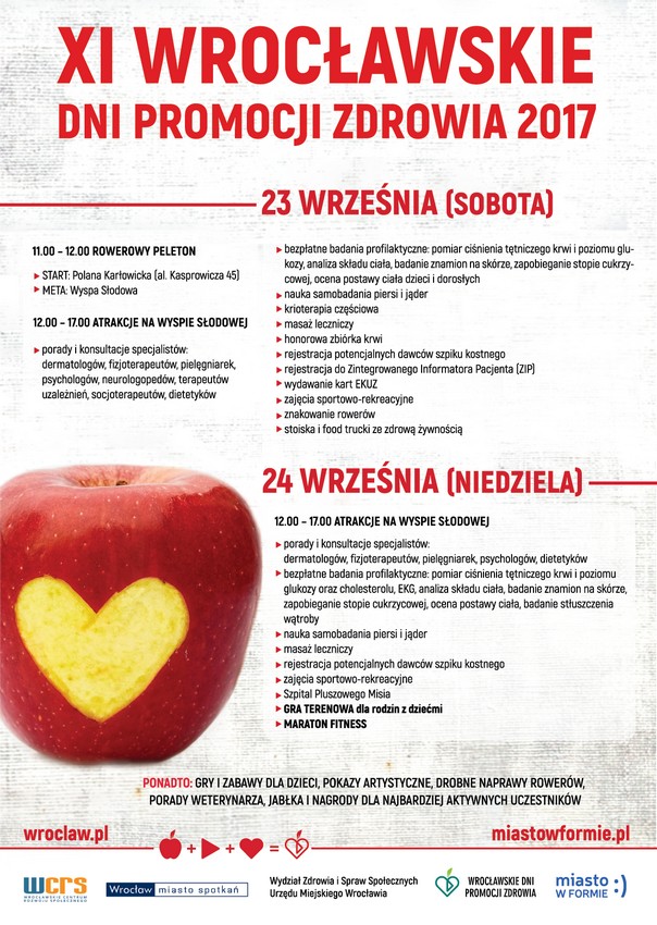 Na Wyspie Słodowej odbędą się Wrocławskie Dni Promocji Zdrowia