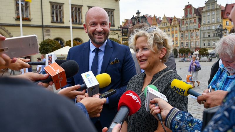 Jacek Sutryk i Barbara Borzymowska, fot. UM Wrocławia.