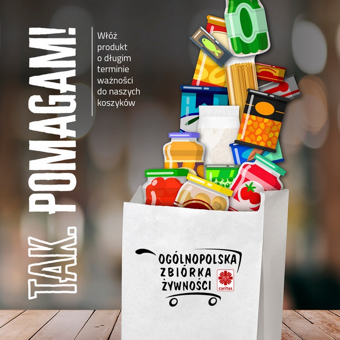 Caritas - zbiórka żywności w sklepach