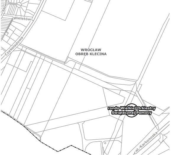 mapa ronda im. WOŚP