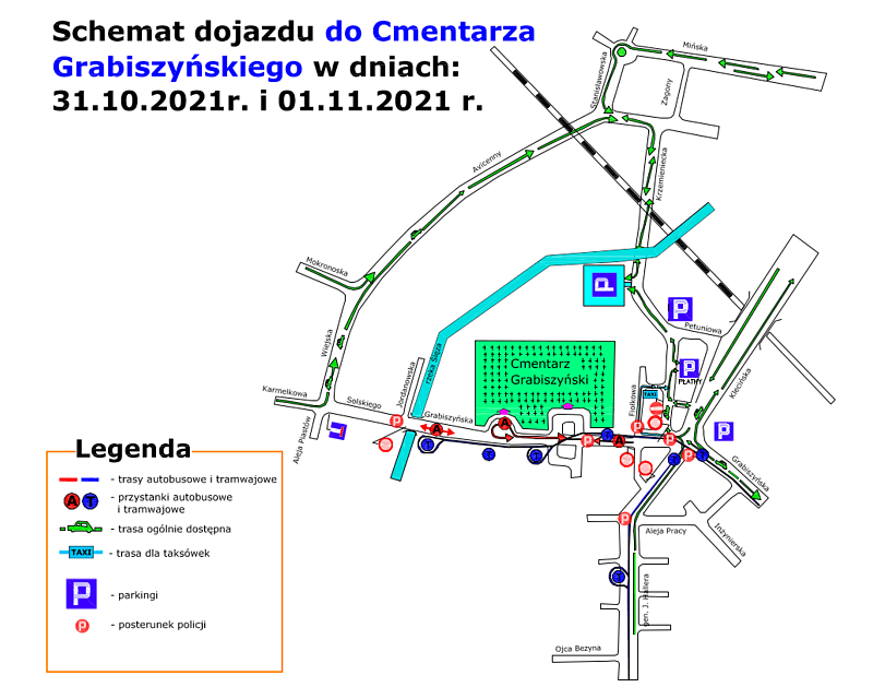 Wszystkich Świętych 2021 cmentarz Grabiszyński Wrocław