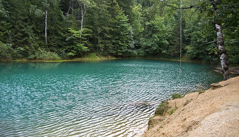 Kolorowe jeziorka pod Wielką Kopą,