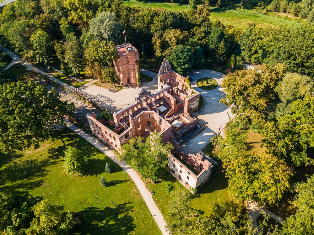 Ruiny pałacu w Żmigrodzie, fot. UM Żmigród