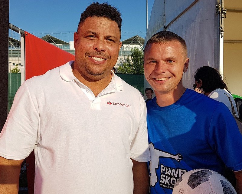Paweł Skóra i Ronaldo Luis Nazario de Lima