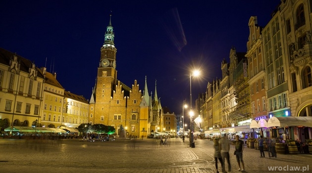 Wrocławski Rynek nocą