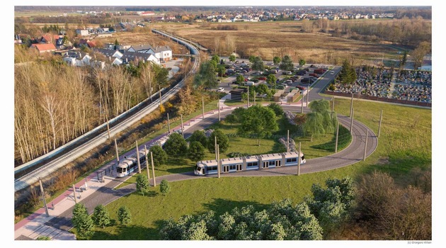 Tramwaj na Swojczyce. Wizualizacja pętli