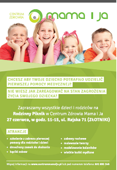 Rodzinny Piknik w Centrum Zdrowia Mama i Ja
